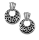 Designer Drop Earrings in Sterling Silver