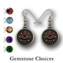 Balinese-Style Gemstone Earrings in Sterling Silver