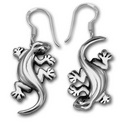 Gecko Earrings in Sterling Silver