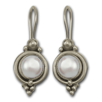 Pearl Earrings in Sterling Silver
