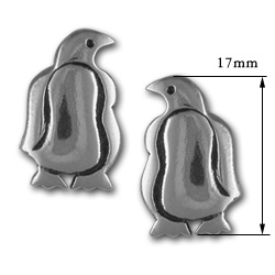 Penguin Earrings in Sterling Silver
