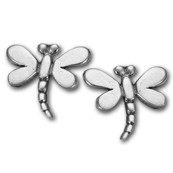 Dragonfly Stud Earrings in Sterling Silver