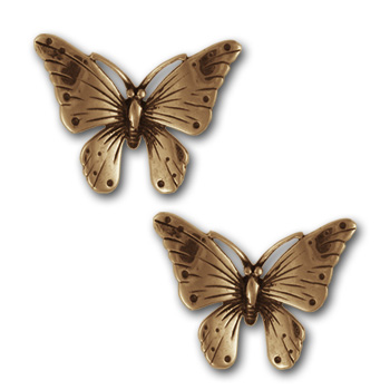 Butterfly Stud Earrings in 14k Gold