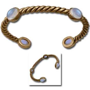 Moonstone Bracelet in 14k Gold