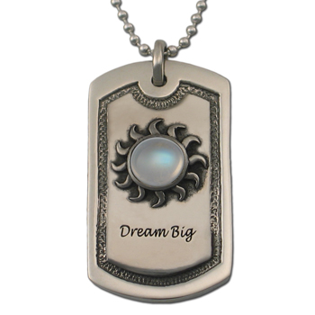 Male Insignia Dog Tag in .925 Sterling
