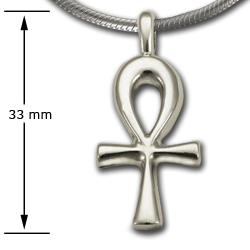 Sm Ankh Pendant in Sterling Silver