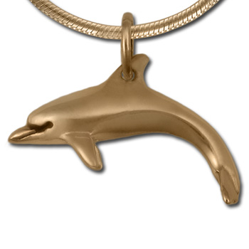 Dolphin Pendant in 14K Gold
