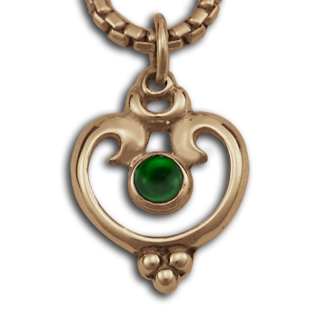 Victorian-Style Pendant in 14k Gold