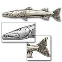 Barracuda Pin in Sterling Silver