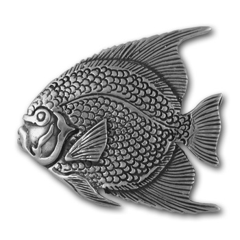 Angel Fish Pin in Sterling Silver