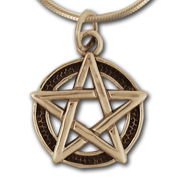 Pentagram Pendant (Lg) in 14k Gold