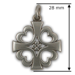 Knight Templar Cross Pendant in Sterling Silver