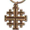 Crusader Cross Pendant in 14K Gold
