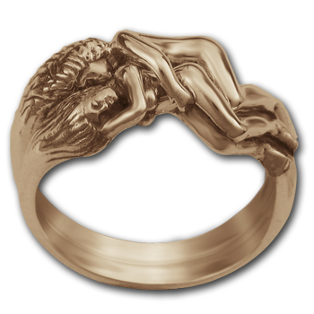 Lesbian Lovers Ring in 14k Gold