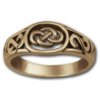 Celtic Knot Ring (Sm) in 14k Gold