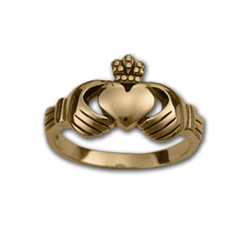 Small Claddagh Ring in 14K Gold