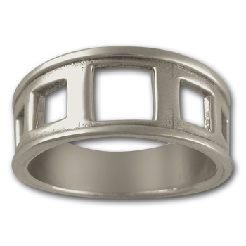 Hip to be Square Ring in Sterling Silver