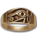 Eye of Horus Ring (Sm) in 14k Gold