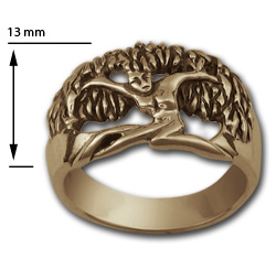 Tree Goddess Ring in 14k Gold