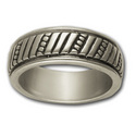 Striking Band Ring in Sterling Silver