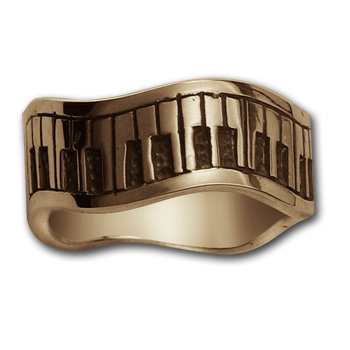 Piano Ring in 14k Gold