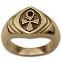Ankh Ring (Lg) in 14k Gold