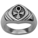 Ankh Ring (Lg) in Sterling Silver