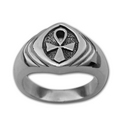 Ankh Ring (Sm) in Sterling Silver