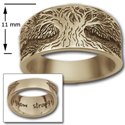 Tree of Life Ring in 14k Gold