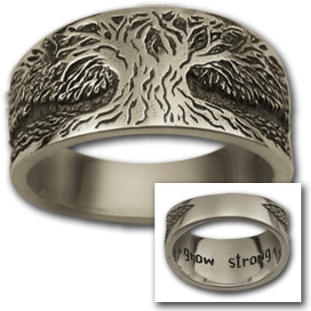 Tree of Life Ring in Sterling Silver