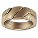 Puzzle Ring (Lg) in 14k Gold