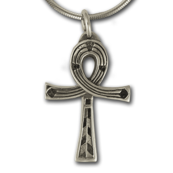Egyptian Ankh Pendant in Sterling Silver