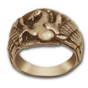 Pegasus Ring in 14k Gold