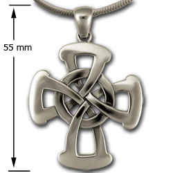 Large Celtic Cross Pendant in Sterling Silver