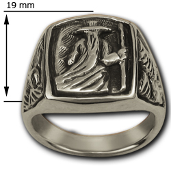 Odin Ring in Sterling Silver