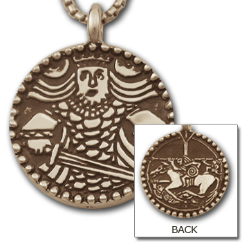 Viking King Medallion in 14k Gold
