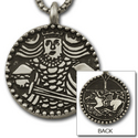 Viking King Medallion in Sterling Silver