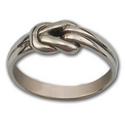 Lovers Knot Ring in Sterling Silver