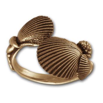 SeaShell Ring in 14K Gold