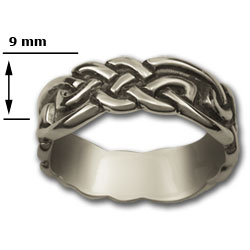 Eternity Knot Ring in Sterling Silver