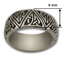 Celtic Band Ring in Sterling Silver