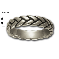 Rope Ring (Sm) in Sterling Silver