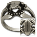 Tree Frog Ring in Sterling Silver