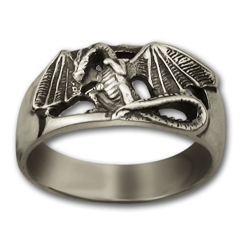 Dragon Ring in Sterling Silver
