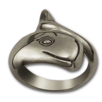 Sperm Whale Ring in Sterling Silver