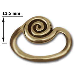 Spiral Ring in 14k Gold