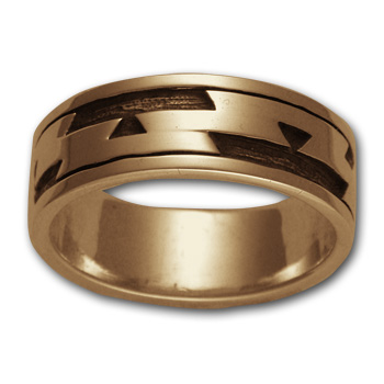 Yurok Friendship Ring in 14k Gold