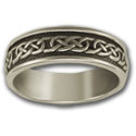 Celtic Wedding Band (Sm) in Sterling Silver