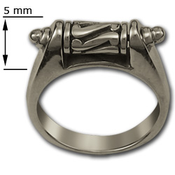 Spinning Top Ring in Sterling Silver