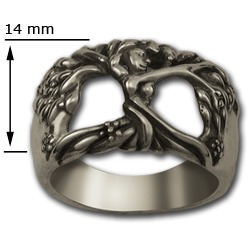 Tree of Life Ring in Sterling Silver